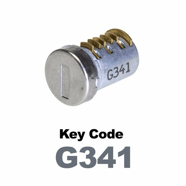 Global Replacement Lock Cylinder, For Non-Master Key Applications, For use in Locks with Key Code G341 KC-SNM-NK-341